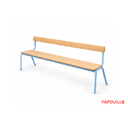 Banc avec dossier mélaminé 200 cm - T1