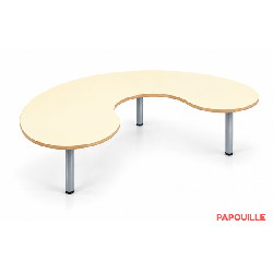 Table en forme haricot - T00 - Gris