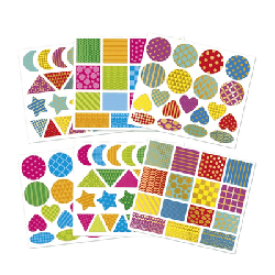 150 gommettes - formes géométriques