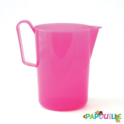 Pot a eau 1,5 l polypropylène rose