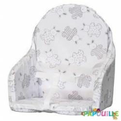 Coussin De Chaise Bébé décor lapin En PVC Avec Sangle