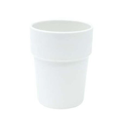Gobelet 16 cl biosourcé empilable blanc