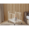Lit bébé pliable à roulettes - avec matelas