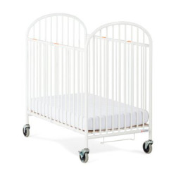 Lit pliable à roulettes - avec matelas 10 cm
