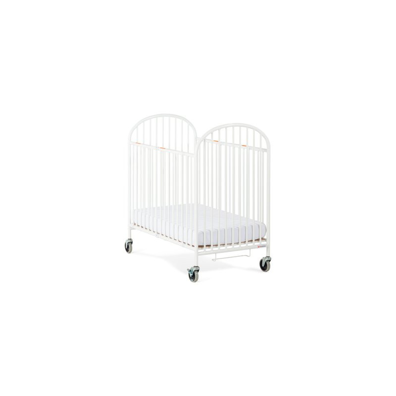 Lit pliable à roulettes - avec matelas 10 cm