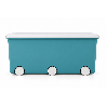 Lot de 3 coffres de rangement 42L  - 58 x 36 x 31 cm - Playbox Vert
