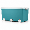 Lot de 3 coffres de rangement 42L  - 58 x 36 x 31 cm - Playbox Vert