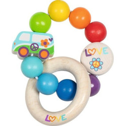Hochet flexible arc-en-ciel