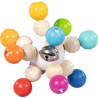 Hochet balle arc-en-ciel flexible