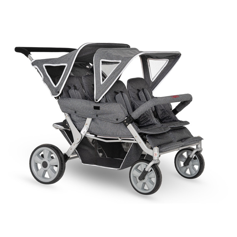 Poussette multiplaces pour collectivité